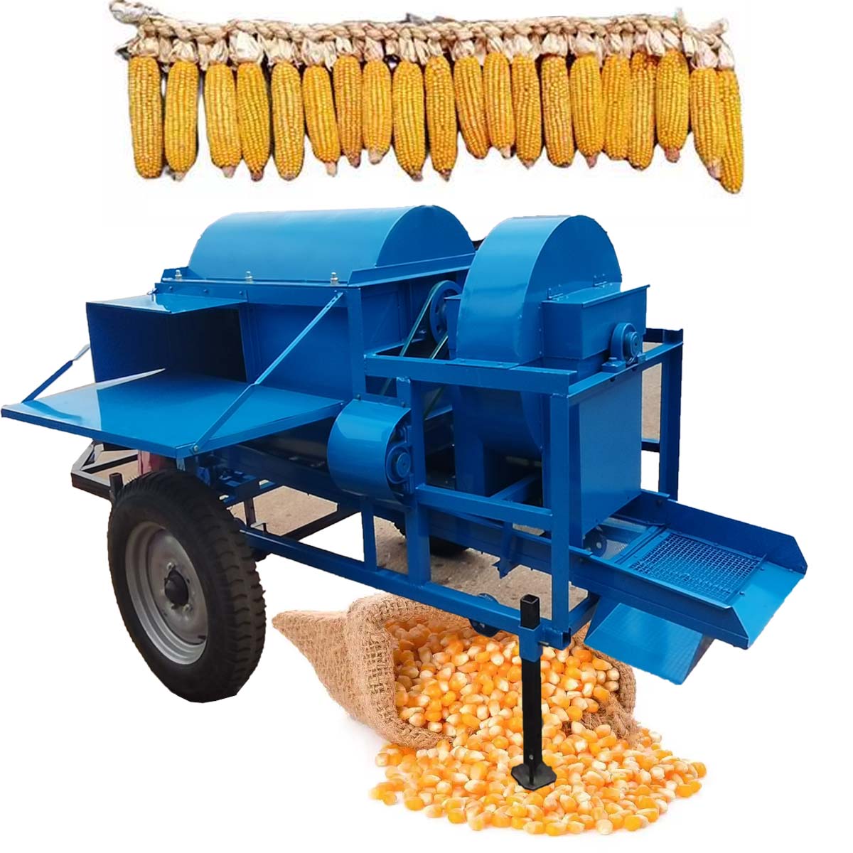 Corn Sheller Machine - Macchinari agricoli Trebbiatrice per mais elettrica