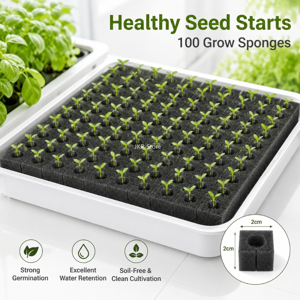 100 Pezzi di Spugne Idroponich - Nursery Plug Tray recensione e prezzo